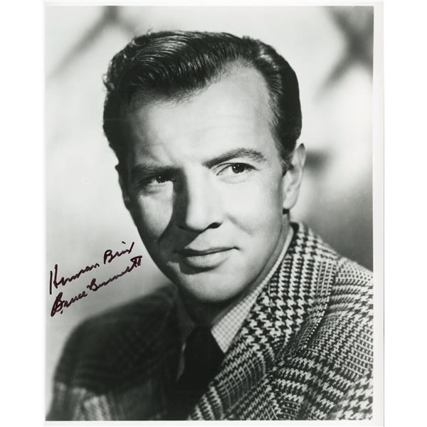 Bruce Bennett signed photo