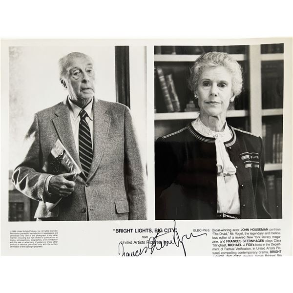 Bright Lights, Big City Frances Sternhagen signed movie photo