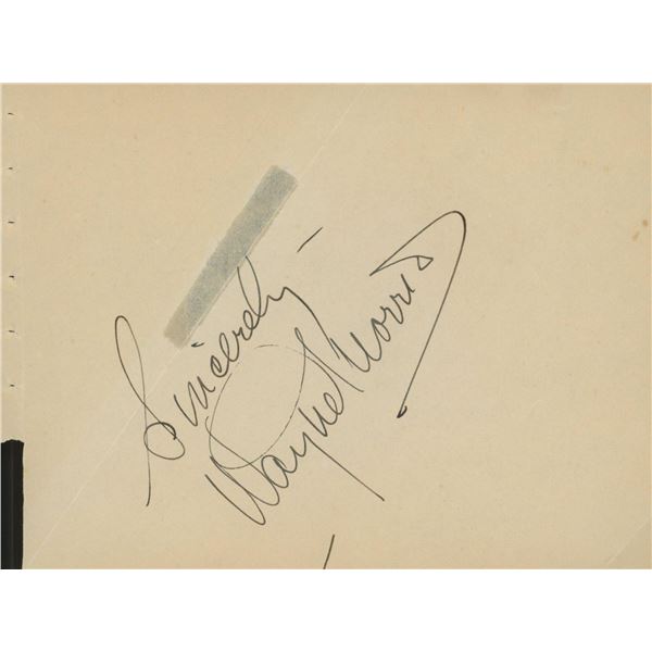 Wayne Morris signature cut