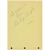 Image 1 : Shirley Temple signed note