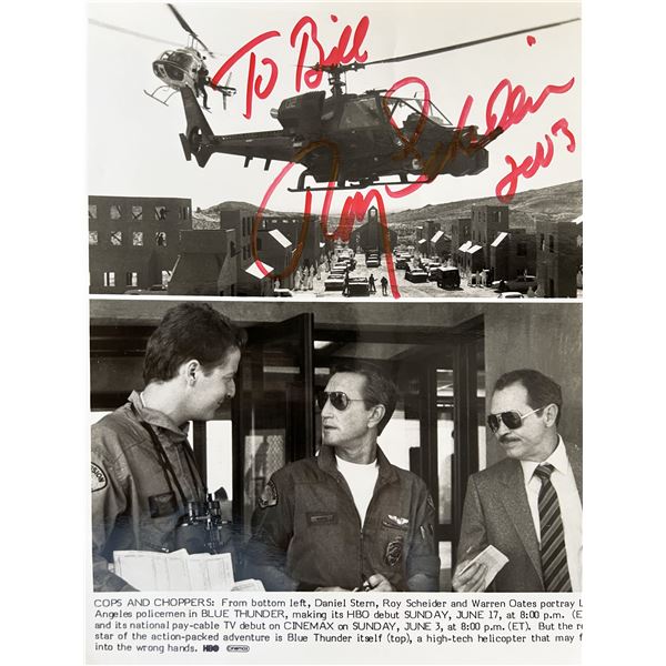 Blue Thunder Roy Scheider signed movie photo