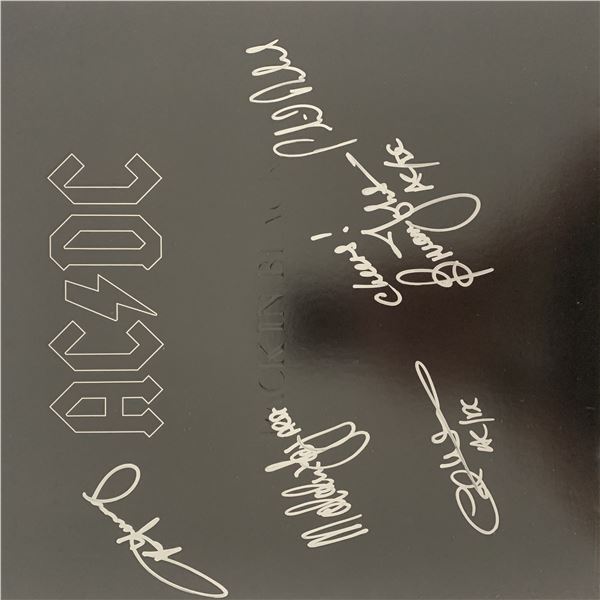 AC/DC Back In Black signed album