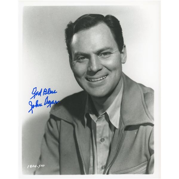 John Agar signed photo