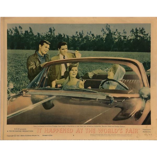 Elvis Presley It Happened at the World's Fair original 1963 vintage lobby card