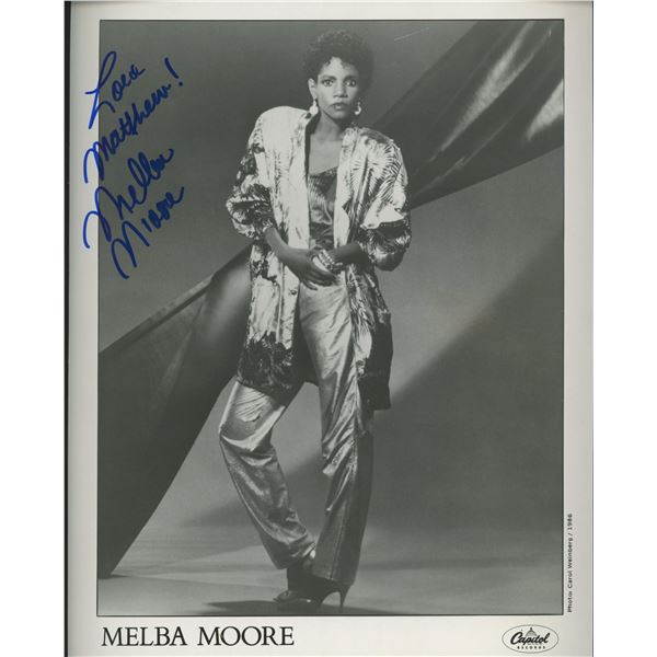 Melba Moore signed photo