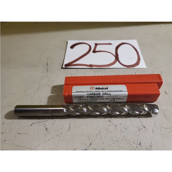 Solid Carbide Core Drill .4844" 3fl.