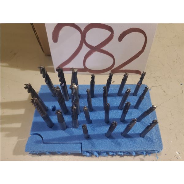 Lot of (25) Assorted Solid Carbide End Mill