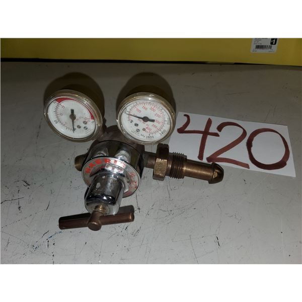 Harris welding regulator gauges