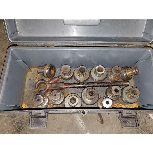 Box with Toledo (OHIO) Pipe Threading Set