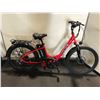 Image 2 : VELEC A2 RED 8 SPEED FRONT SUSPENSION ELECTRIC ASSISTED BIKE WITH FULL DISC BRAKES