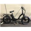 Image 2 : VTUVIA BLACK 7 SPEED FRONT SUSPENSION ELECTRIC ASSISTED FOLDING BIKE