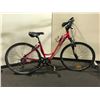 Image 2 : VORLAD RED 21 SPEED DROP FRAME FRONT SUSPENSION HYBRID BIKE
