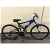Image 2 : HYPER 27.5 BLUE / BLACK 21 SPEED FULL SUSPENSION MOUNTAIN BIKE