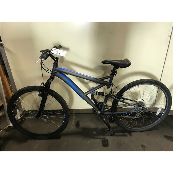 SUPERCYCLE OUTLOOK GREY 21 SPEED FULL SUSPENSION MOUNTAIN BIKE