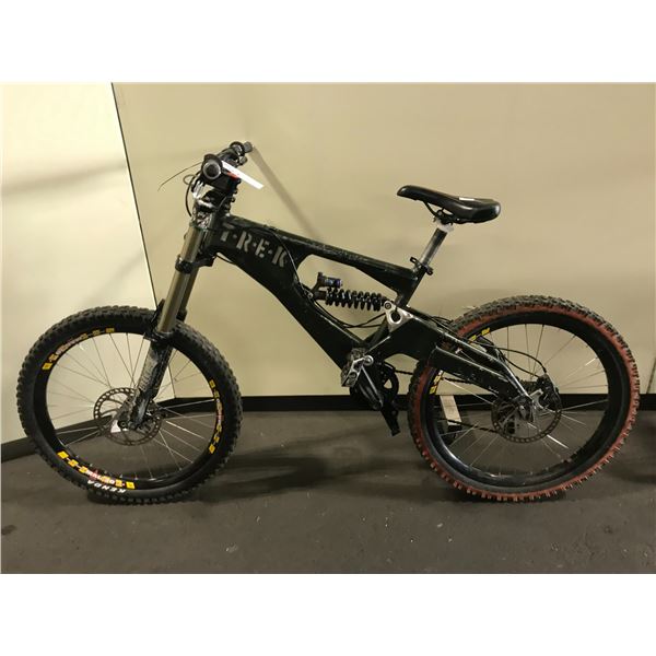 TREK GREEN 9 SPEED FULL SUSPENSION MOUNTAIN BIKE WITH FULL DISC BRAKES