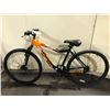 Image 1 : HYPER VIKING TRAIL 29 BLACK/ORANGE 21 SPEED FRONT SUSPENSION MOUNTAIN BIKE WITH FRONT DISC BRAKE