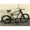 Image 2 : RALLY SPORT RS BLACK SINGLE SPEED CRUISER STYLE BIKE WITH FRONT DISC BRAKE