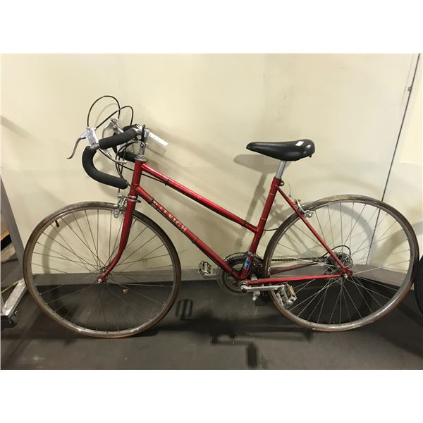 RALEIGH RECORD LTD RED 10 SPEED ROAD BIKE
