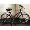 Image 2 : RALEIGH DISCOVERY RED 18 SPEED HYBRID MOUNTAIN BIKE