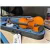 Image 2 : WOODEN VIOLIN WITH BOW IN SOFT TRANSPORT CASE