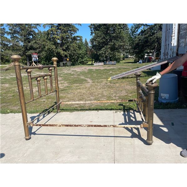 ANTIQUE BRASS BED