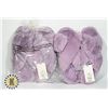 Image 1 : 2 PAIRS OF WOMENS L 9/10 PURPLE SLIPPERS