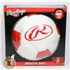 Image 1 : NEW RAWLINGS SOCCER BALL (INCLUDES BONUS PUMP)