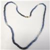 Image 1 : 14K YELLOW GOLD SAPPHIRE 16"(36CT)  NECKLACE