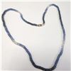 Image 2 : 14K YELLOW GOLD SAPPHIRE 16"(36CT)  NECKLACE