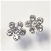 Image 2 : SILVER CUBIC ZIRCONIA EARRINGS