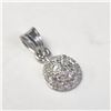 Image 2 : 18K WHITE GOLD CZ 0.87G PENDANT