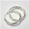 Image 2 : SILVER HOOP EARRINGS