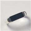 Image 2 : SILVER BLACK ONYX RING (~SIZE )