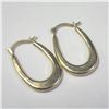 Image 2 : 10K YELLOW GOLD SNAP HOOP EARRINGS MADE IN CANADA