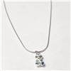 Image 2 : SILVER BEAR 16" NECKLACE