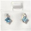 Image 1 : 10K YELLOW GOLD BLUE TOPAZ(0.44CT) DIAMOND
