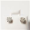 Image 1 : 14K WHITE GOLD DIAMOND (0.72CT,I2-3,G-H)  EARRINGS