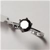Image 3 : 14K WHITE GOLD BLACK DIAMOND(0.88CT) RING