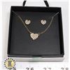 Image 1 : NEW RHINESTONE HEART SHAPED JEWELRY SET EARRINGS