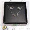 Image 1 : NEW RHINESTONE BOW SHAPED JEWELRY SET EARRINGS