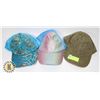 Image 1 : LOT OF 3 GIRLS SNAP ADJUSTABLE BALL CAPS