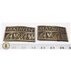 Image 1 : LOT OF 2 MATAVEN CENTURY CANADA BELT BUCKLES