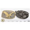 Image 1 : LOT OF FLYING EAGLE  & GOLDEN  EAGLE BELT BUCKLES