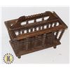Image 1 : WOOD MAGAZINE RACK