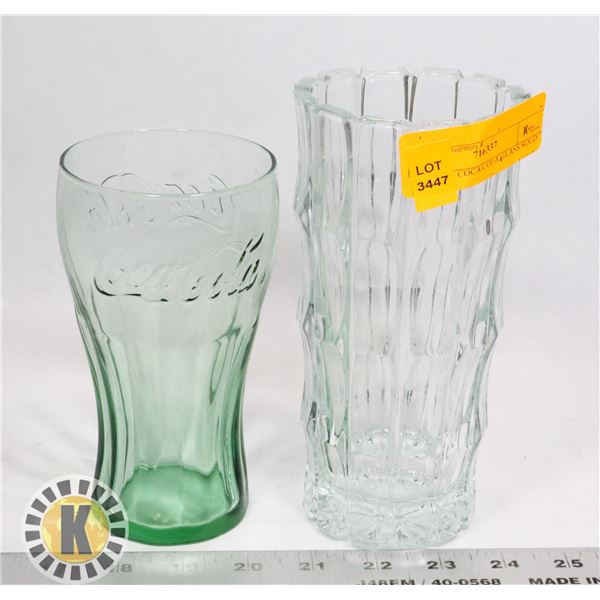 VINTAGE COCA COLA GLASS SOLD WITH
