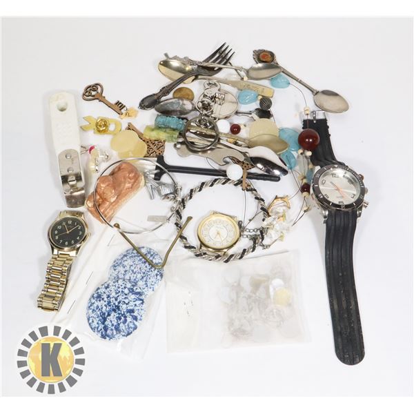BUNDLE OF FASHION JEWELRY AND WATCHES FOR REPAIR