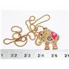 Image 1 : NEW RHINESTONE ELEPHANT PENDANT AND CHAIN