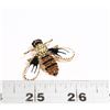 Image 1 : NEW VINTAGE STYLE RHINESTONE BEE BROOCH