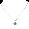 Image 2 : Natural Pigeon Blood Ruby Ruby & Neon Apatite Pendant