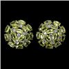Image 1 : Natural Oval Green Peridot Earrings
